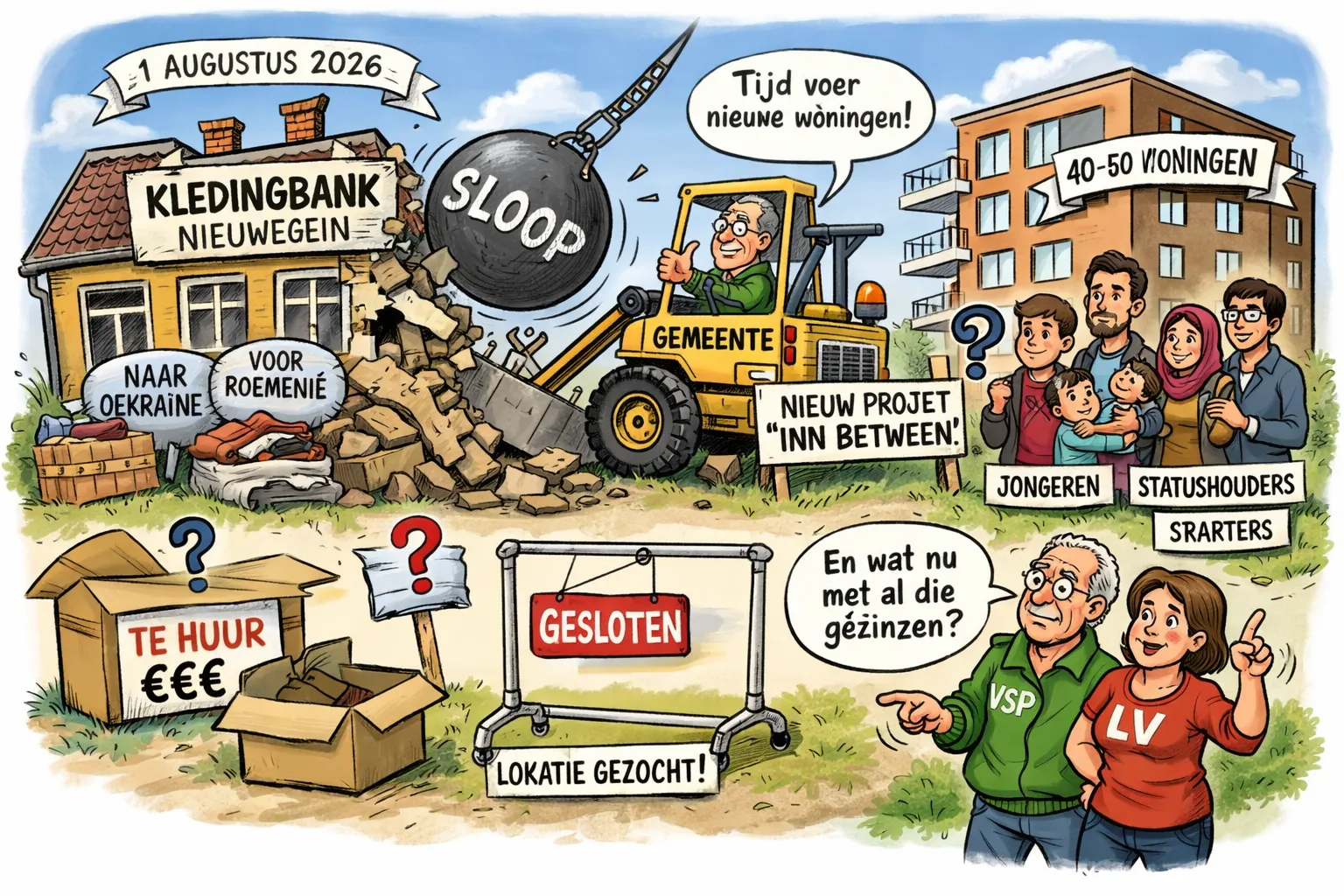 karikatuur vredebestlaan