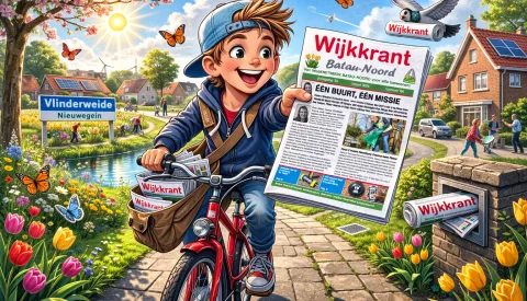 De wijkkrant voor de wijk Batau-Noord is weer uit