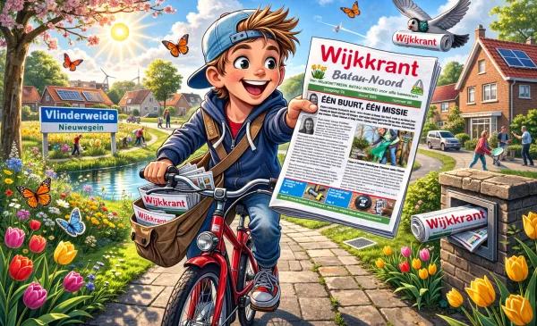 De wijkkrant voor de wijk Batau-Noord is weer uit