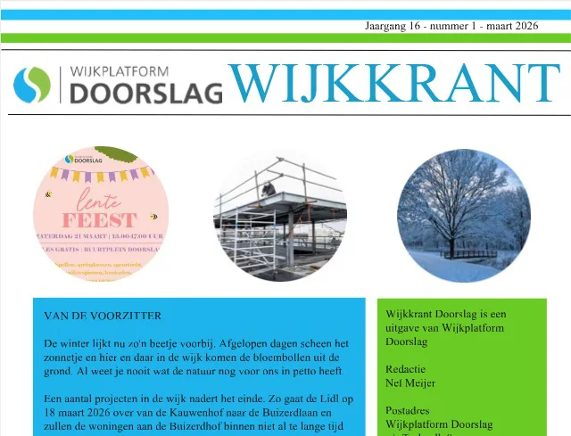 wijkkrant doorslag maart 2026