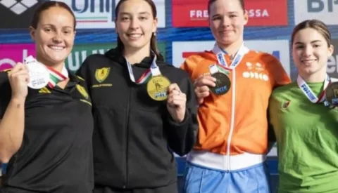 Nieuwegeins schoonspringtalent laat TeamNL glanzen in Dresden en Turijn