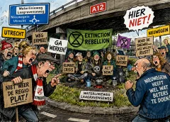 XR mag A12 bij Nieuwegein en Utrecht niet blokkeren, alternatief onder viaduct aangewezen