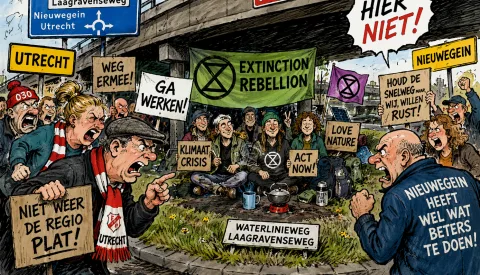 XR mag A12 bij Nieuwegein en Utrecht niet blokkeren, alternatief onder viaduct aangewezen