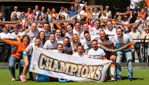 De titel is binnen, de beker lonkt, Dames 1 van MHCN kan de dubbel pakken