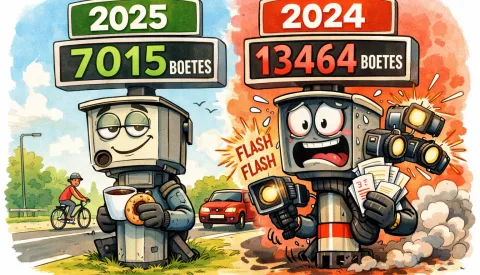 Duizenden boetes minder in Nieuwegein, opvallende verschuiving bij flitspalen