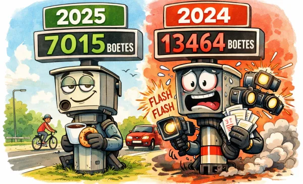 Duizenden boetes minder in Nieuwegein, opvallende verschuiving bij flitspalen