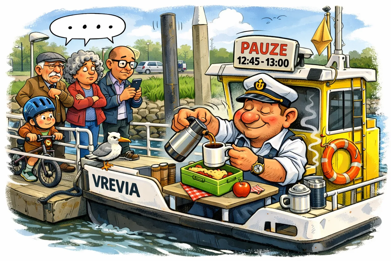 Vrevia karikatuur