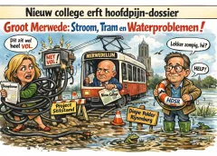 Nieuw college erft meteen hoofdpijndossier, Groot Merwede botst op stroom, tram en water
