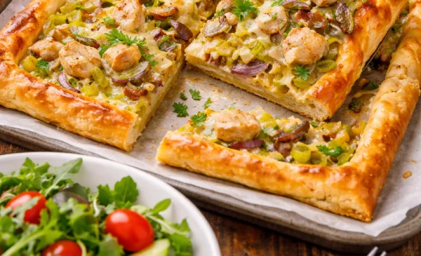 Koken met PEN: ‘Plaattaart met kip, prei en mosterdroom’