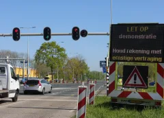 Nieuwegein ontsnapt aan verkeersinfarct na blokkade A12
