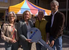 Feest in Galecop, eerste bewoners krijgen sleutel van De Herder