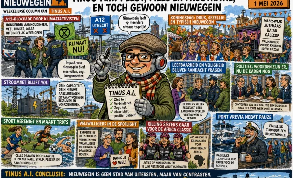 Tinus A.I: ‘Feest, files en frustratie, en toch gewoon Nieuwegein’