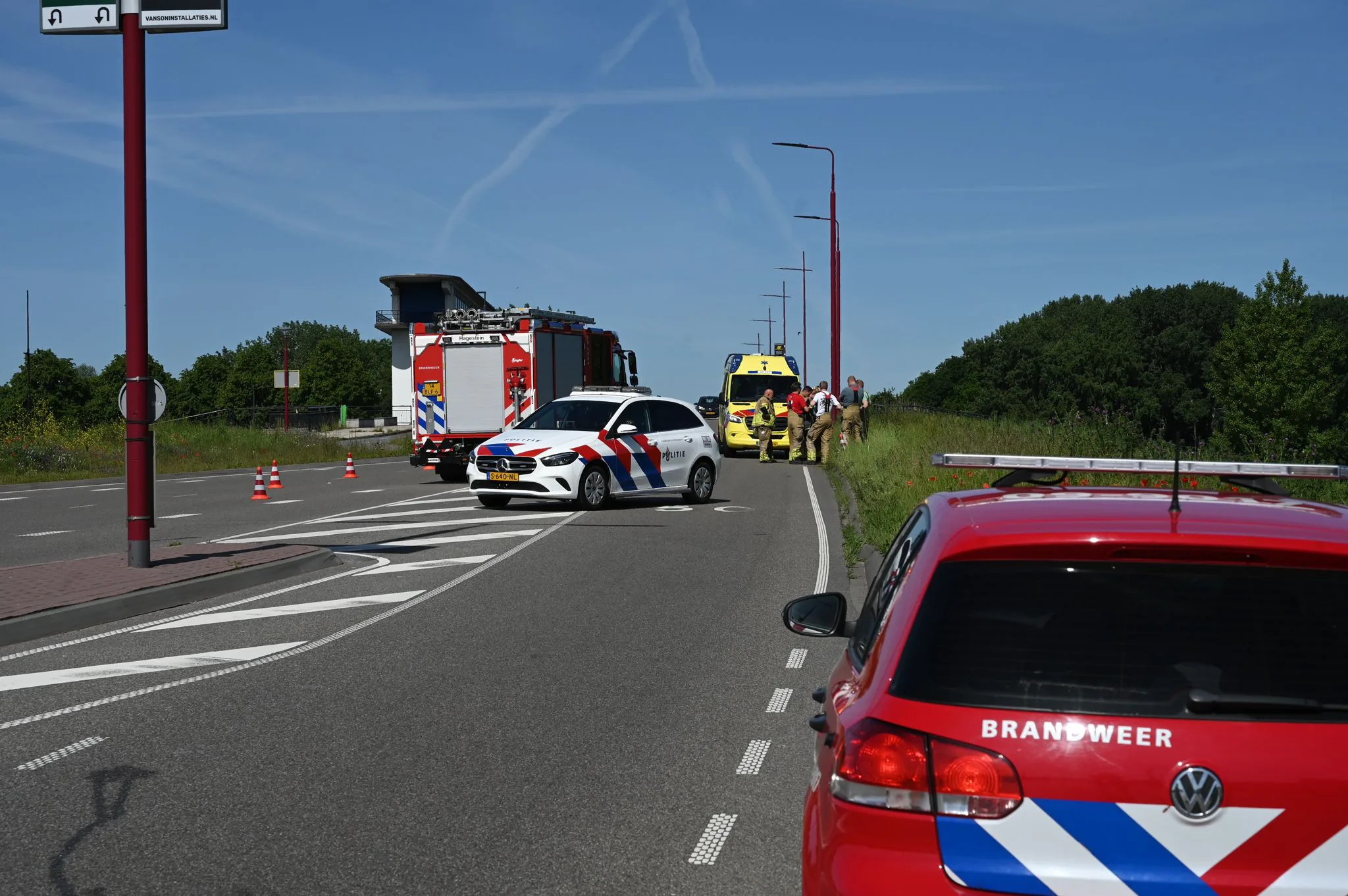 Ongeval waterliniedok