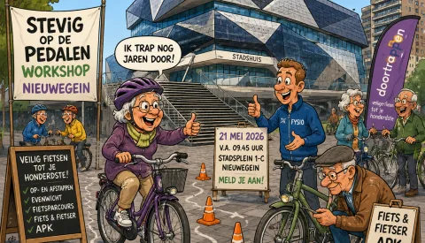 Nieuwegein helpt senioren veiliger de fiets op
