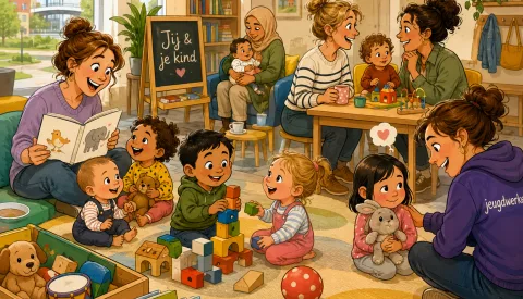 Jij & je kind-ochtenden in Nieuwegein, spelen, voorlezen en groeien zonder drempel