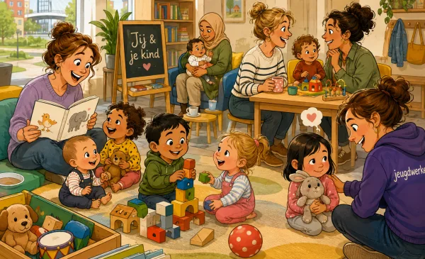 Jij & je kind-ochtenden in Nieuwegein, spelen, voorlezen en groeien zonder drempel