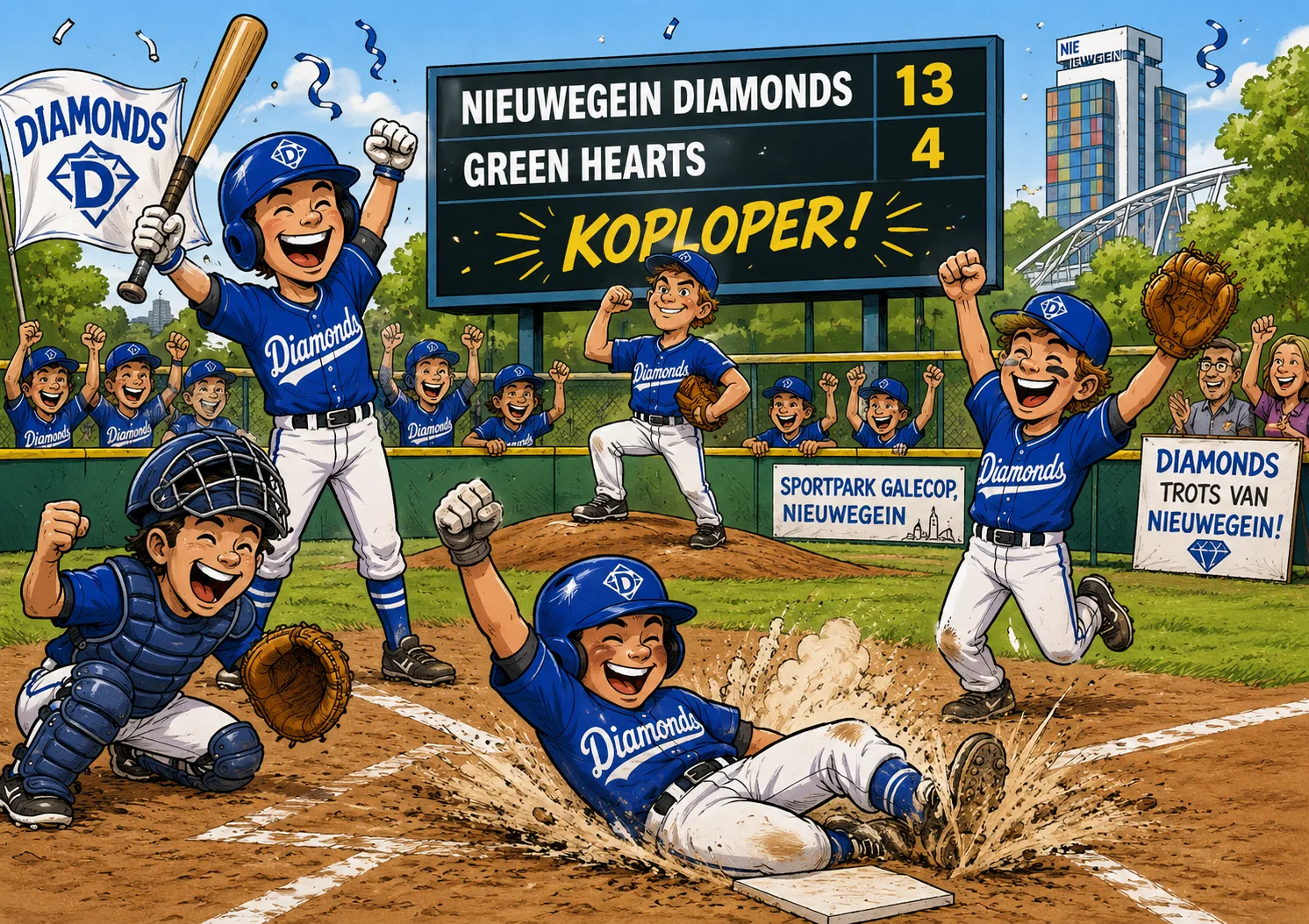 karikatuur nieuwegein diamonds jeugd