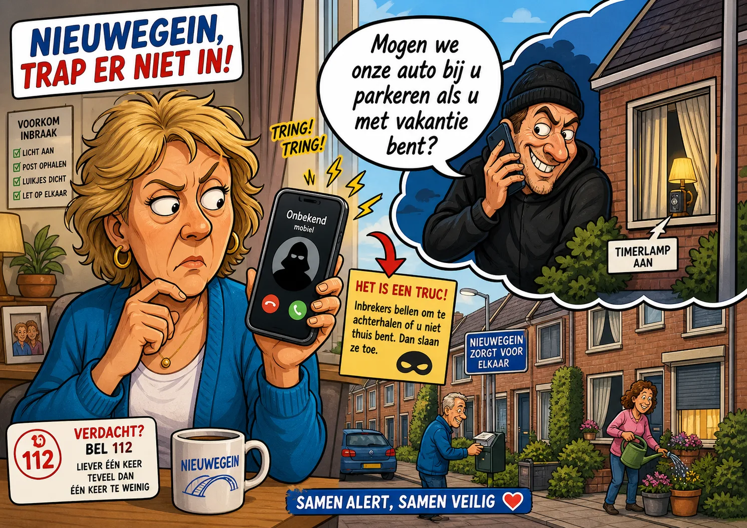 Inberekers parkeren