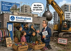 Kledingbank Nieuwegein blijft zonder nieuw onderkomen nu sloop Vredebestlaan doorgaat