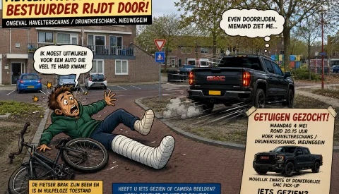 Politie zoekt doorrijder na ernstig ongeval in Fokkesteeg