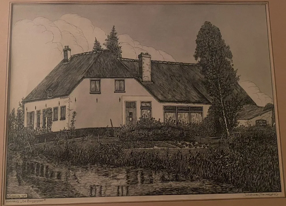 pentekening de bongenaar boerderij