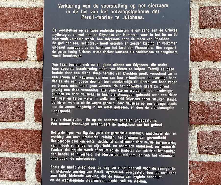 plaquette met beschrijving