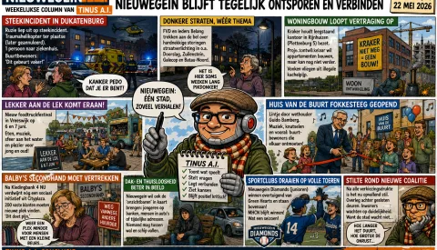 Tinus A.I: ‘Rook, ruzie en recepten, Nieuwegein blijft tegelijk ontsporen en verbinden’