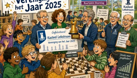 Schaakvereniging Kasteel Lekstroom uitgeroepen tot vereniging van het jaar 2025