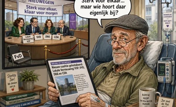 Jan met de Pet: ‘Sterk voor elkaar begint niet aan de formatietafel’