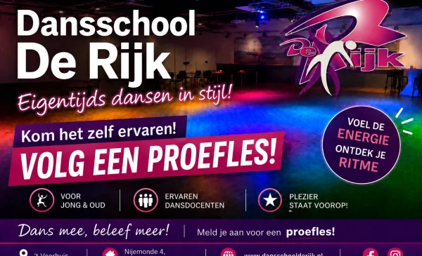 Samen dansen, bewegen en genieten op de dansvloer bij Dansschool De Rijk