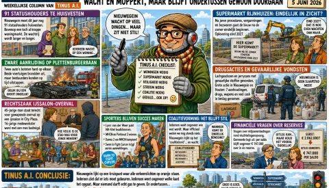 Tinus A.I: ‘Nieuwegein groeit, botst, wacht en moppert, maar blijft ondertussen gewoon doorgaan’