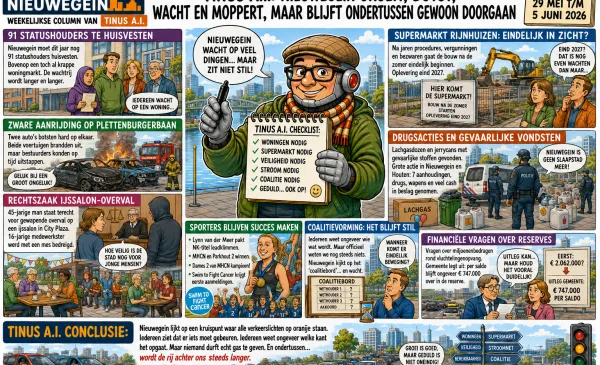 Tinus A.I: ‘Nieuwegein groeit, botst, wacht en moppert, maar blijft ondertussen gewoon doorgaan’