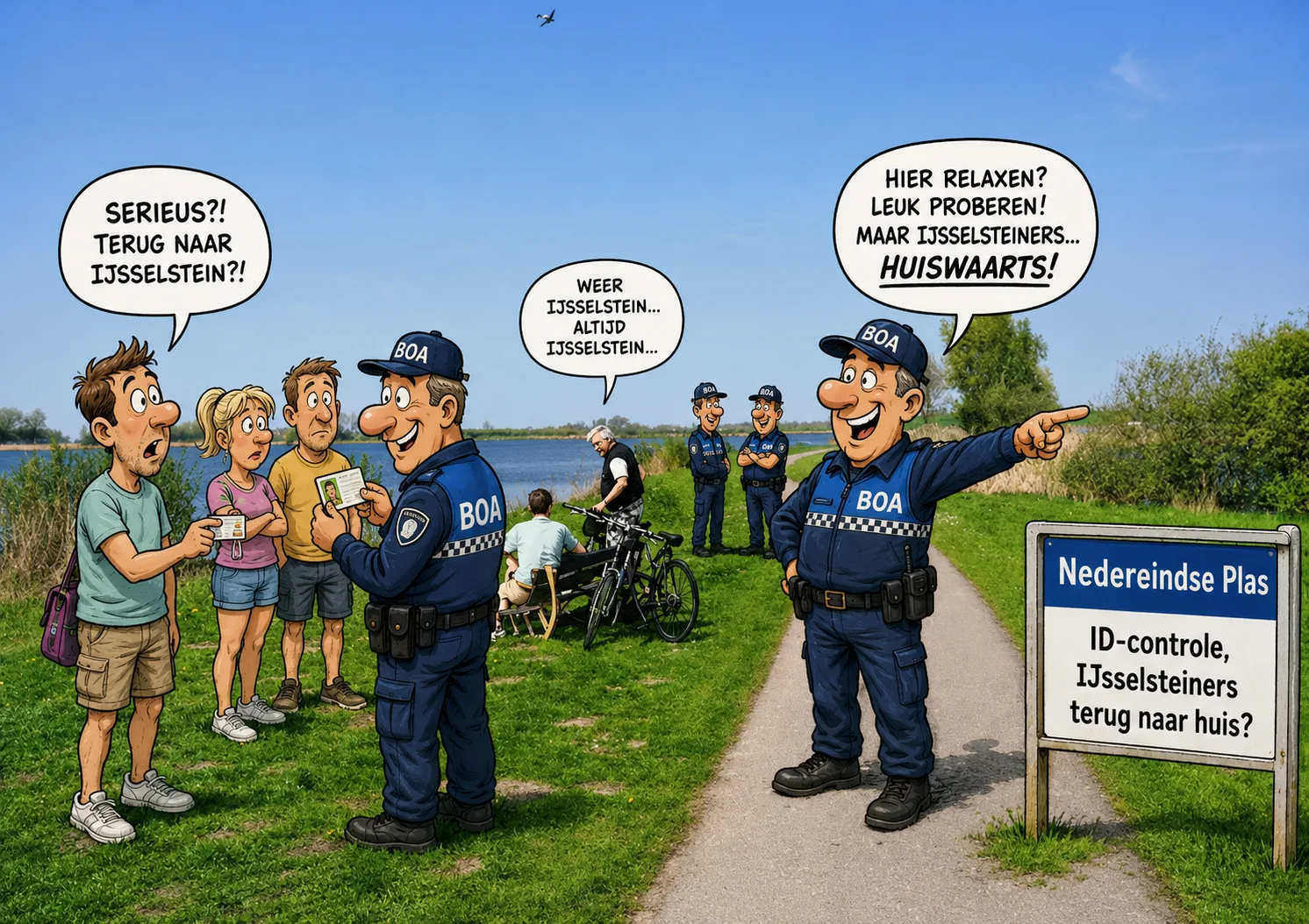 karikatuur boa's nedereindse plas