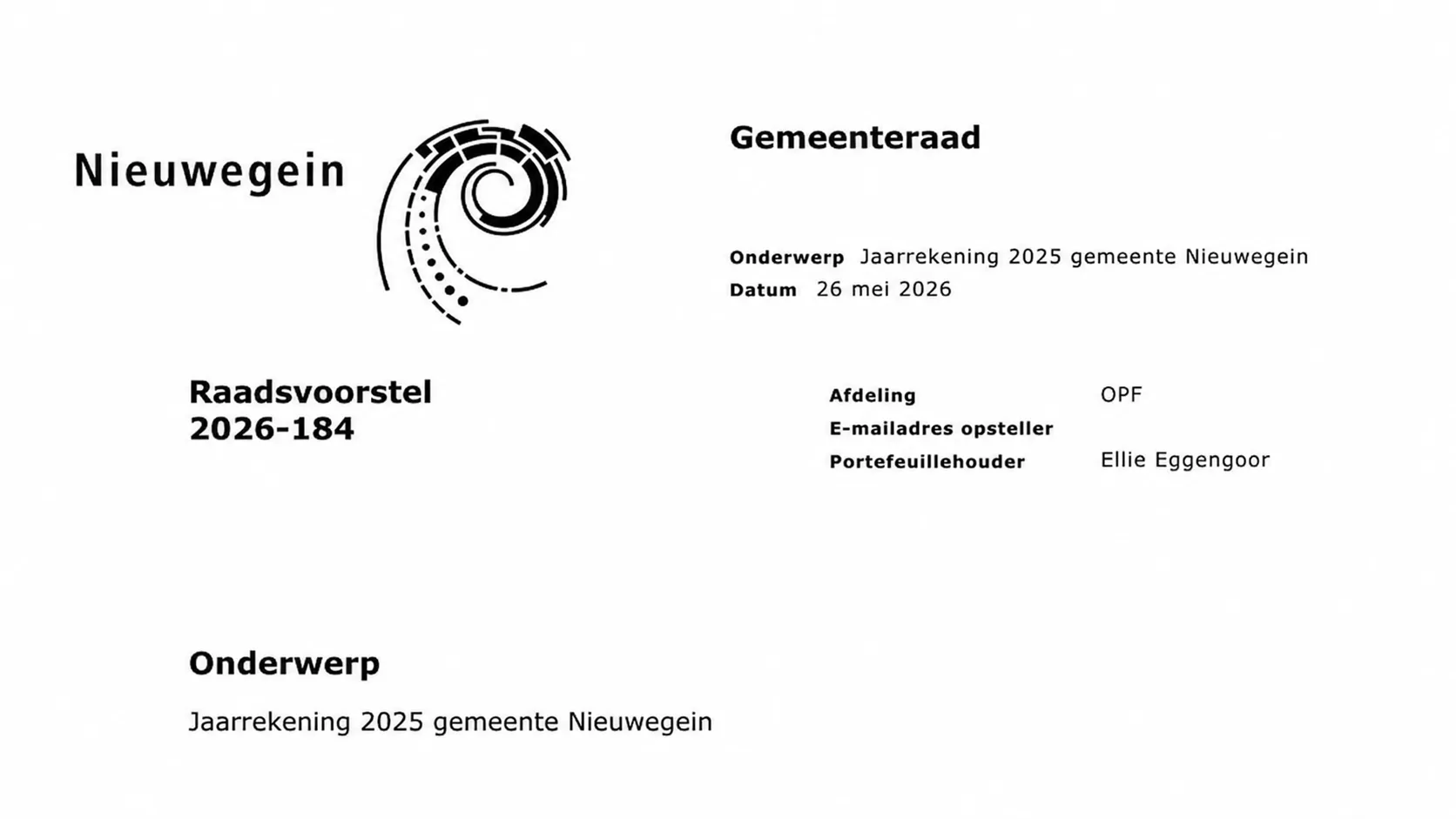 briefhoofd jaarrekening