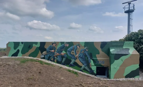 Van mitrailleurpost tot muurkunst, kazemat in Vreeswijk trekt weer de aandacht