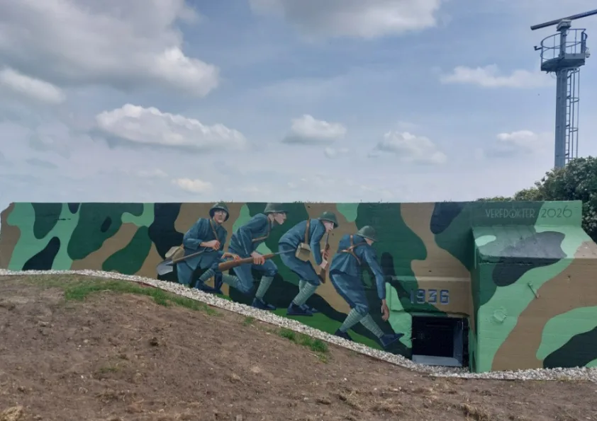Van mitrailleurpost tot muurkunst, kazemat in Vreeswijk trekt weer de aandacht
