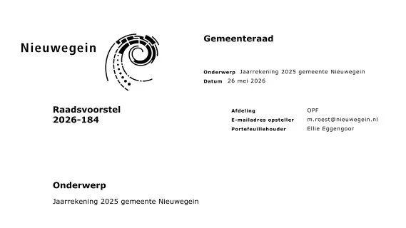 Screenshot jaarrekening 2025