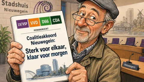 Jan met de Pet ziet eindelijk het coalitieakkoord op tafel liggen