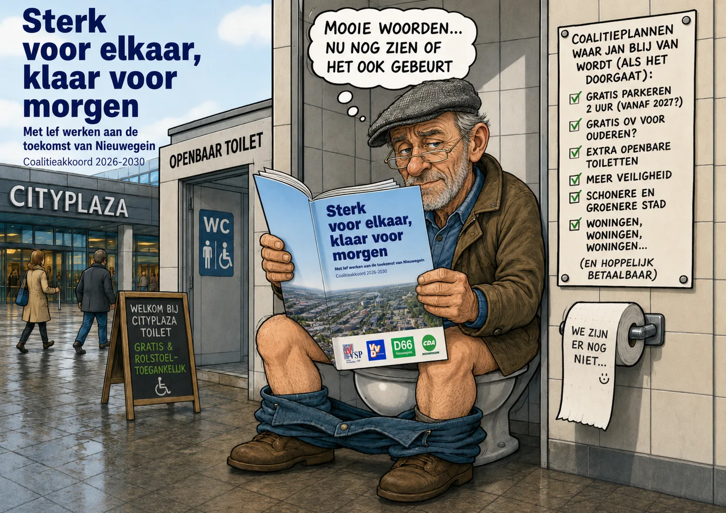 Jan met de Pet leest coalitieakkoord