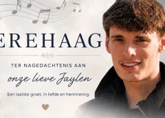 Nieuwegein neemt met erehaag afscheid van Jaylen (16)