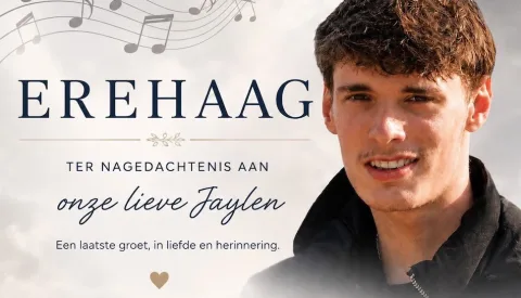 Nieuwegein neemt met erehaag afscheid van Jaylen (16)