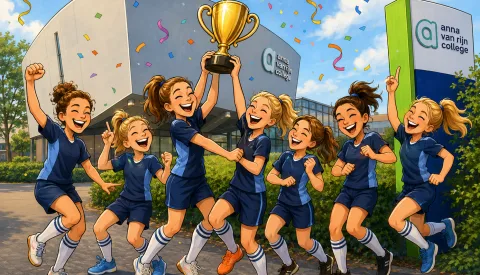 Nieuwegeinse schoolmeiden slaan toe in laatste twintig seconden en pakken landelijke titel