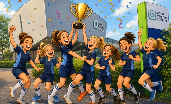 Nieuwegeinse schoolmeiden slaan toe in laatste twintig seconden en pakken landelijke titel