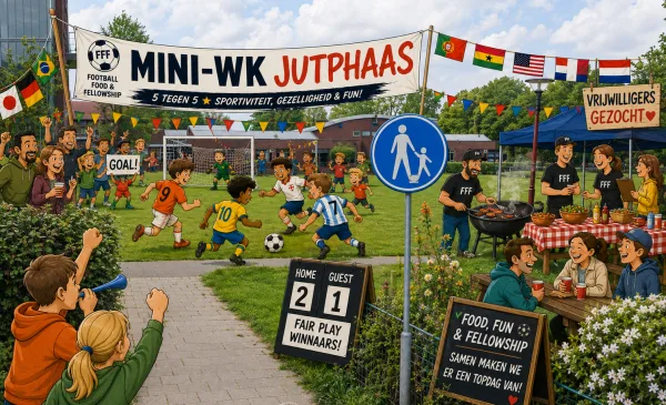 Mini WK in Jutphaas moet wijk samenbrengen met voetbal, eten en gezelligheid
