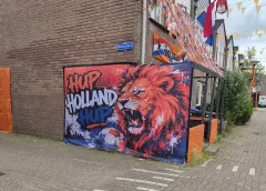 Deze Nieuwegeinse straat hangt 6 kilometer aan vlaggen op, en nu kan heel Nieuwegein haar helpen