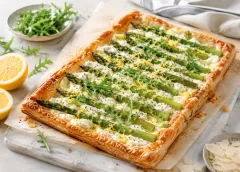 Koken met PEN: ‘Plaattaart met groene asperges, ricotta en citroen’