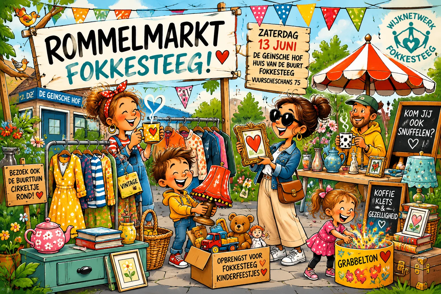 Rommelmarkt in Fokkesteeg