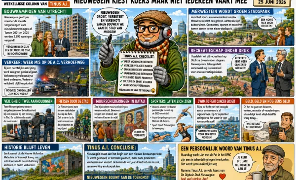 Tinus A.I: ‘Bouwen, botsen en bekvechten, Nieuwegein kiest koers maar niet iedereen vaart mee’