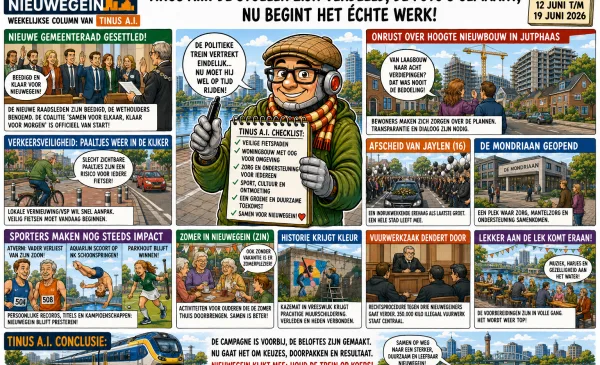 Tinus A.I: ‘De stoelen zijn verdeeld, de foto’s gemaakt, nu begint het echte werk’