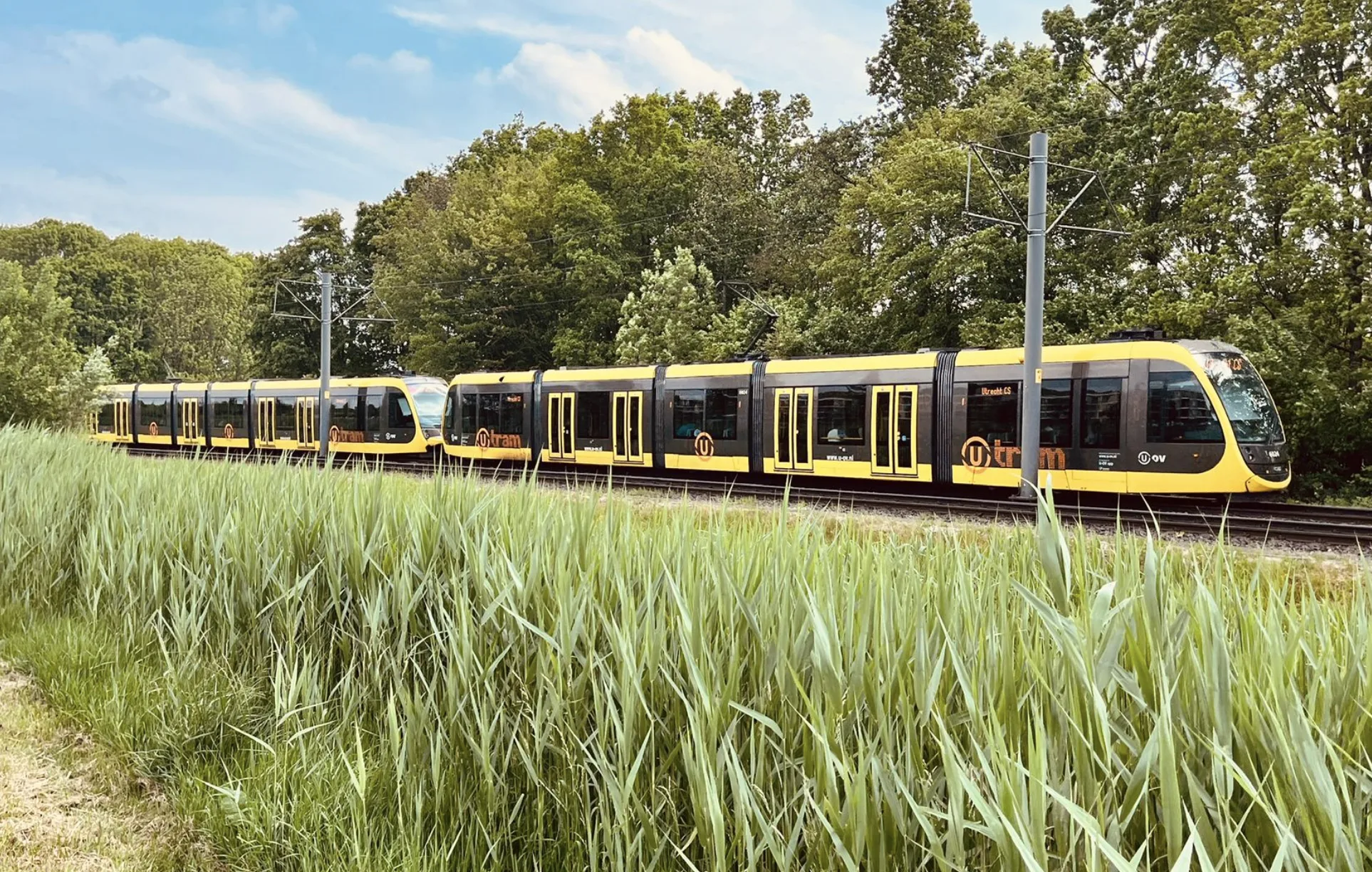 Tram rijdt in Blokhoeve